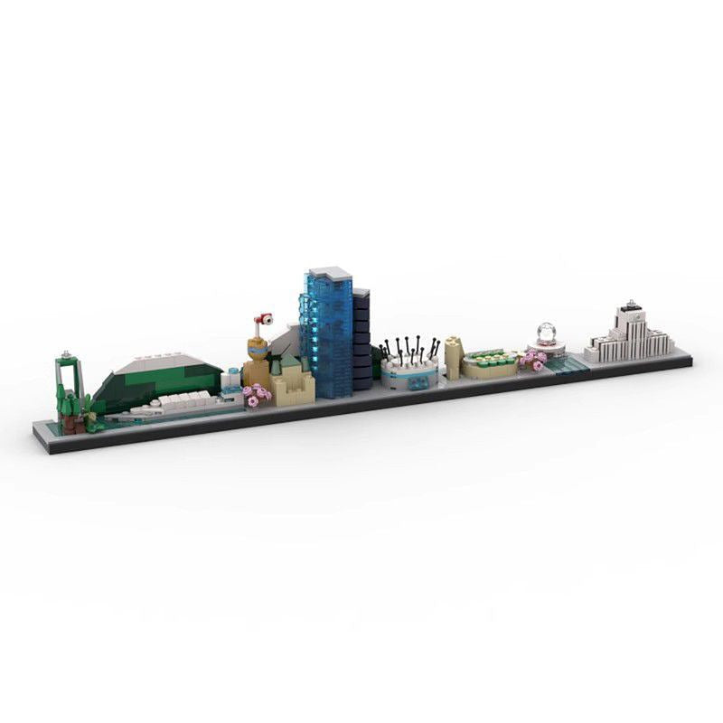Vancouver Skyline MOC Architecture Building Kit | City Skyline Model - 5