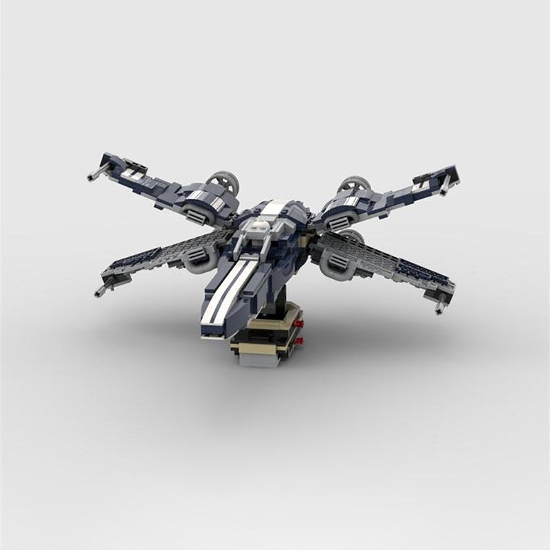 Variable-Wing Twin-Engine Starfighter MOC Building Kit - 2