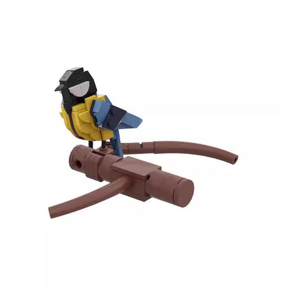 varied tit bird building set | compatible with lego - 3