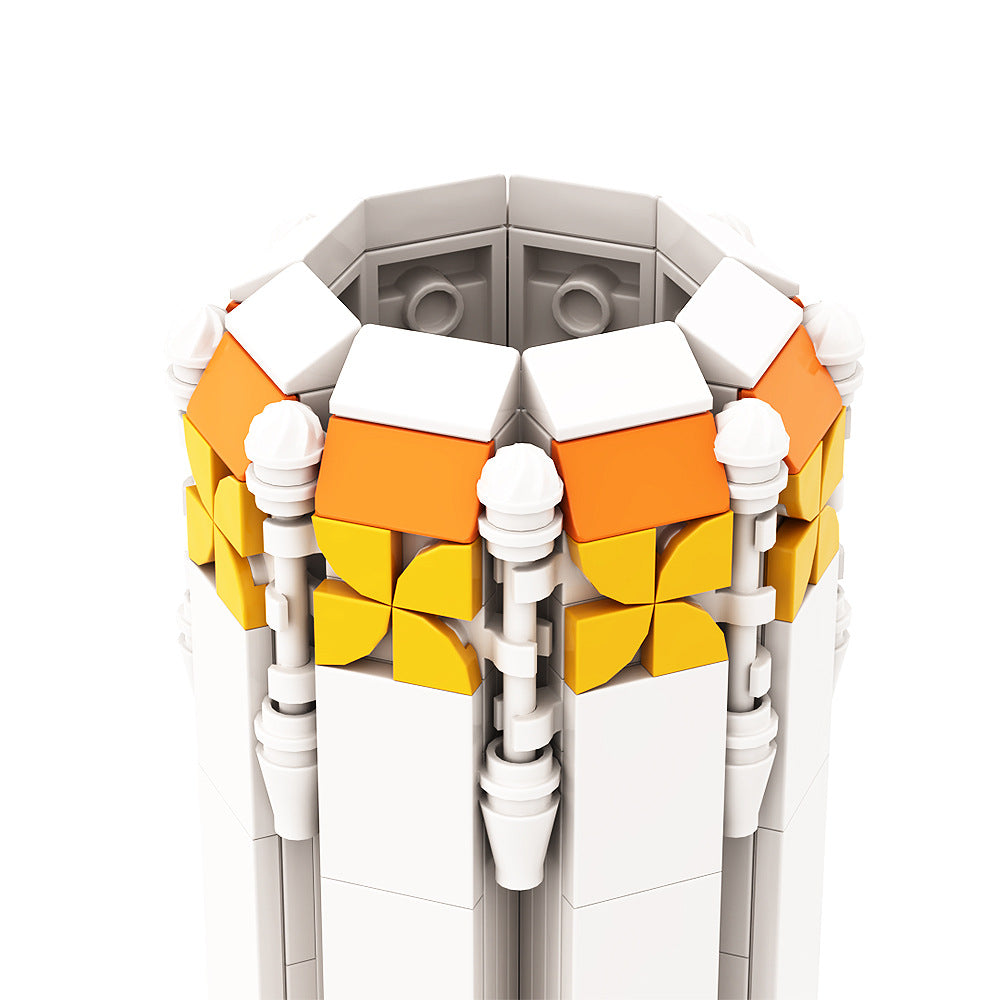 vase for sunflowers building set | lego compatible - 8