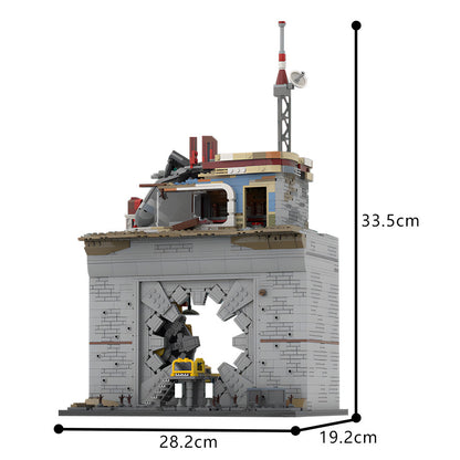 vault-tec vault door building set | fallout diorama | moc-201437 - 4