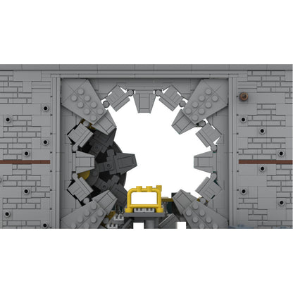 vault-tec vault door building set | fallout diorama | moc-201437 - 6