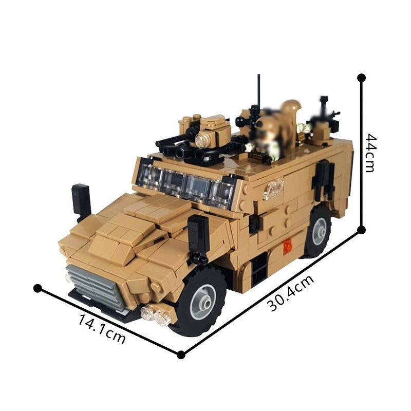 VBMR-L Serval Armored Vehicle MOC Building Kit | 684 PCS Military IFV Model - 4