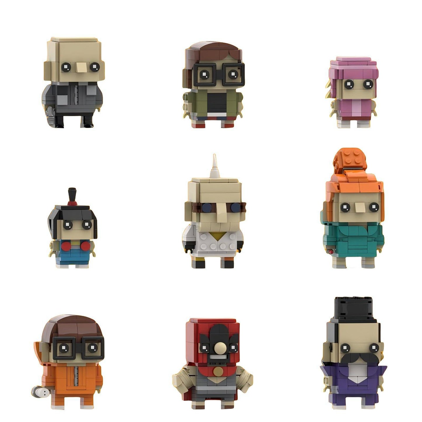 vector brickheadz building kit | despicable me | moc-104764 - 1