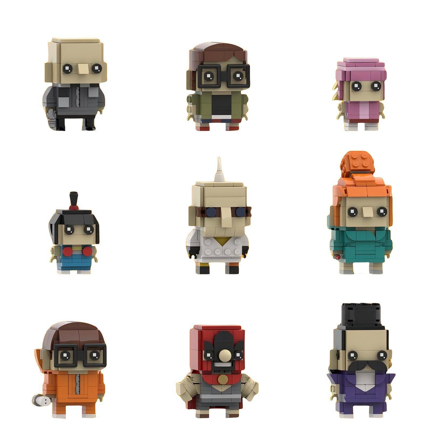 vector brickheadz building kit | despicable me | moc-104764 - 1