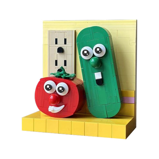 veggietales bob & larry building set | moc-222266 - 5
