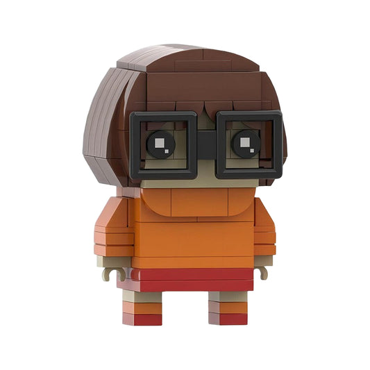 velma dinkley brickheadz building set | scooby-doo moc - 1