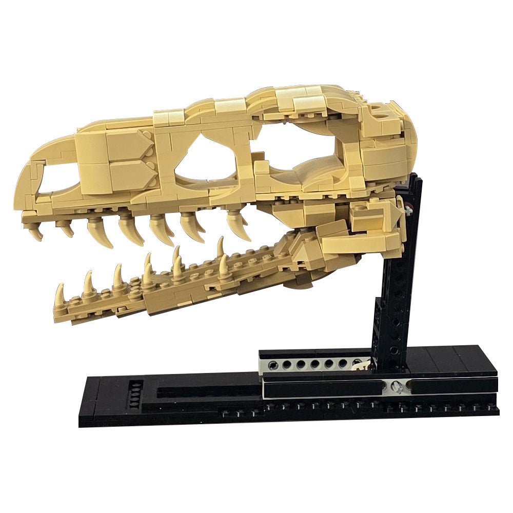 velociraptor fossil skull building kit | moc-233703 - 3