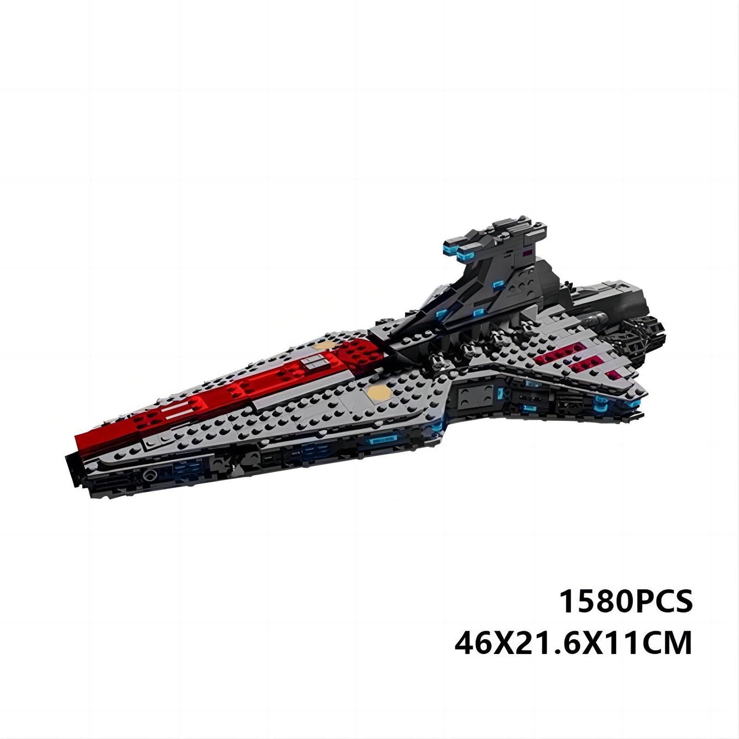 venator-class republic attack cruiser building set | moc-18951 - 4