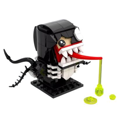 venom brickheadz building set | lego-compatible superhero moc - 1