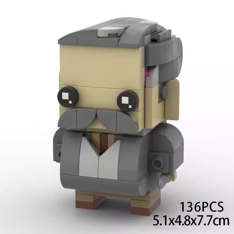 vernon dursley moc brickheadz set | harry potter | lego compatible - 1