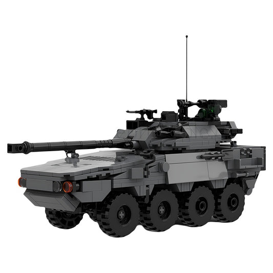 Vextra 105 8x8 Reconnaissance Light Tank MOC Building Kit - 1
