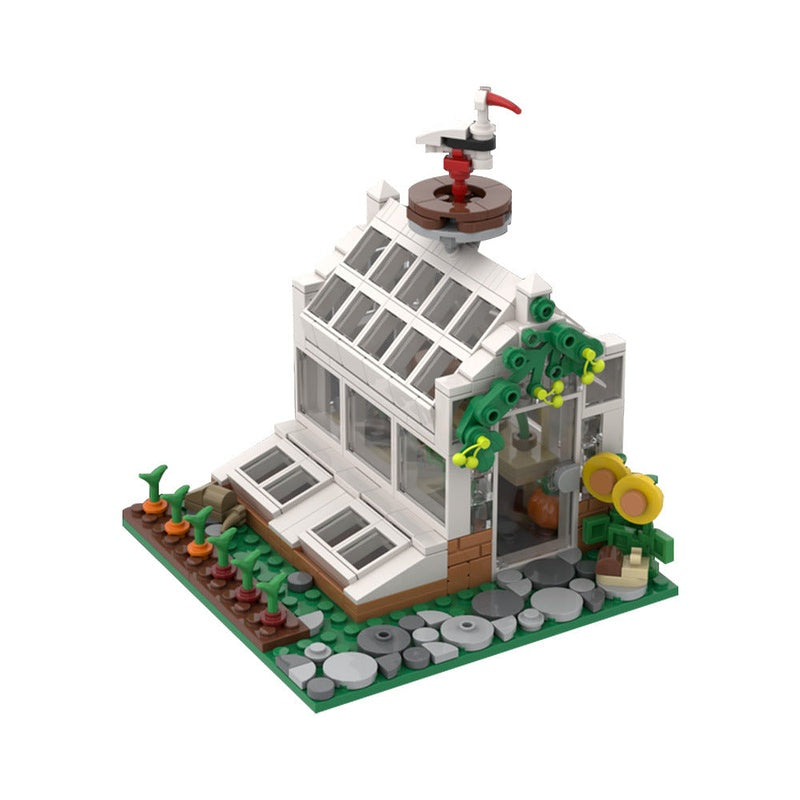 Victorian Greenhouse Architecture MOC Building Kit | Garden Display Model - 1