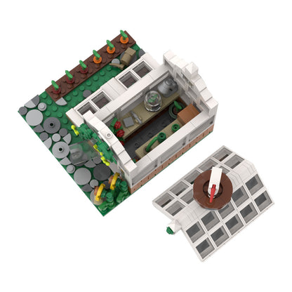 victorian greenhouse building set | moc-194436 - 3