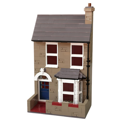 Victorian Terraced House with Bay Window MOC Building Kit - 1