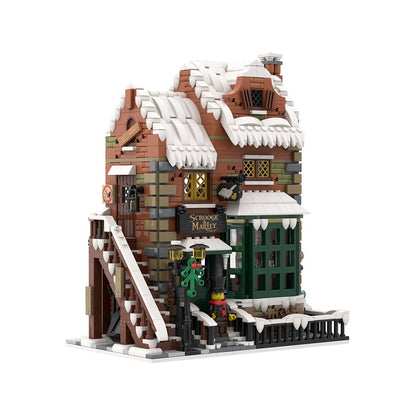 Victorian Winter Counting House MOC Building Kit - 1