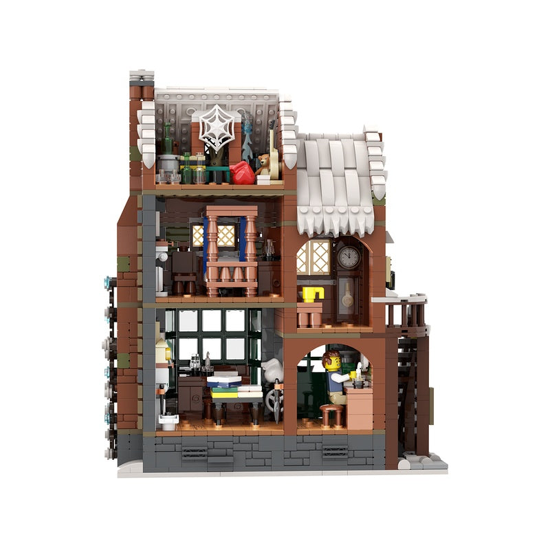 Victorian Winter Counting House MOC Building Kit - 4