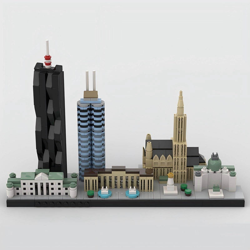 Vienna Skyline Building Kit | Austria Landmark LEGO-Compatible MOC - 1