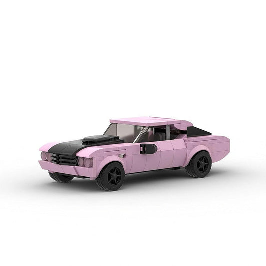 Vigilante Investigator Muscle Car MOC Building Kit | Street Vehicle Model - 1
