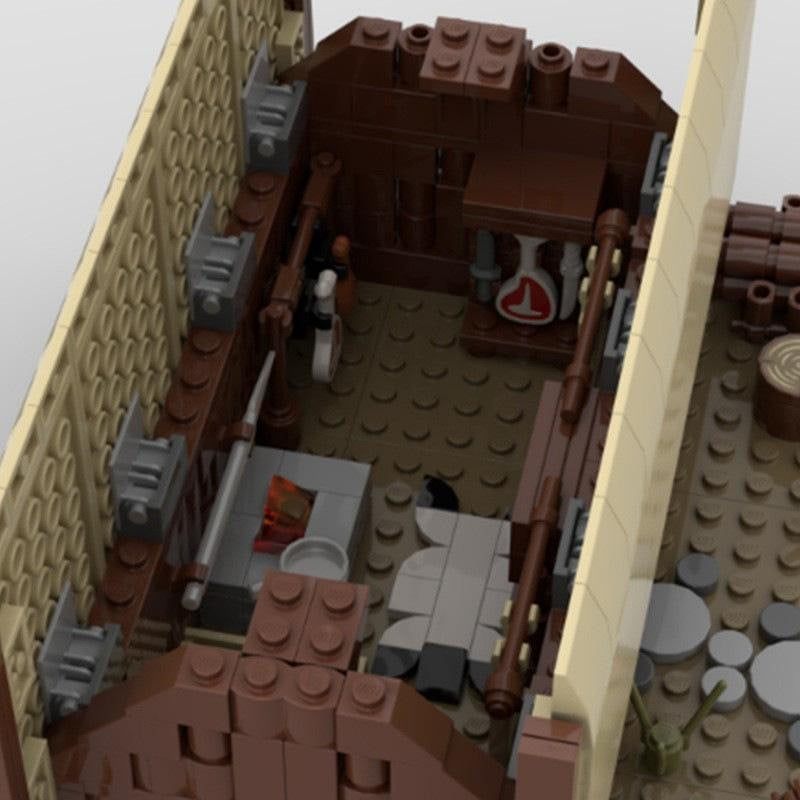 Viking Hut MOC Building Kit | Nordic Village House Architecture Model - 2