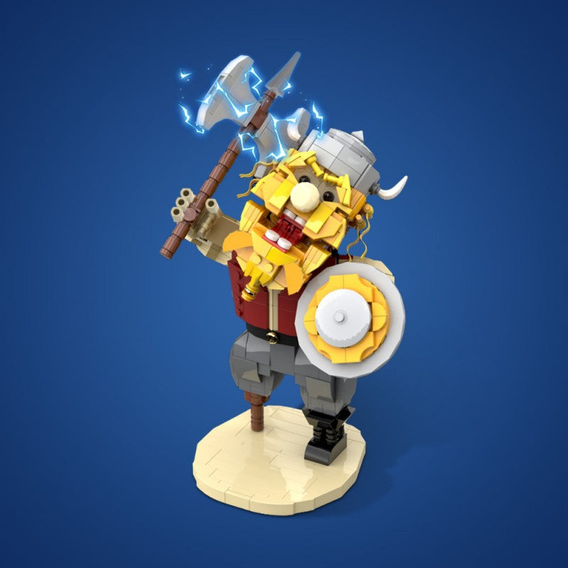 Viking Man Building Kit | LEGO-Compatible MOC - 2