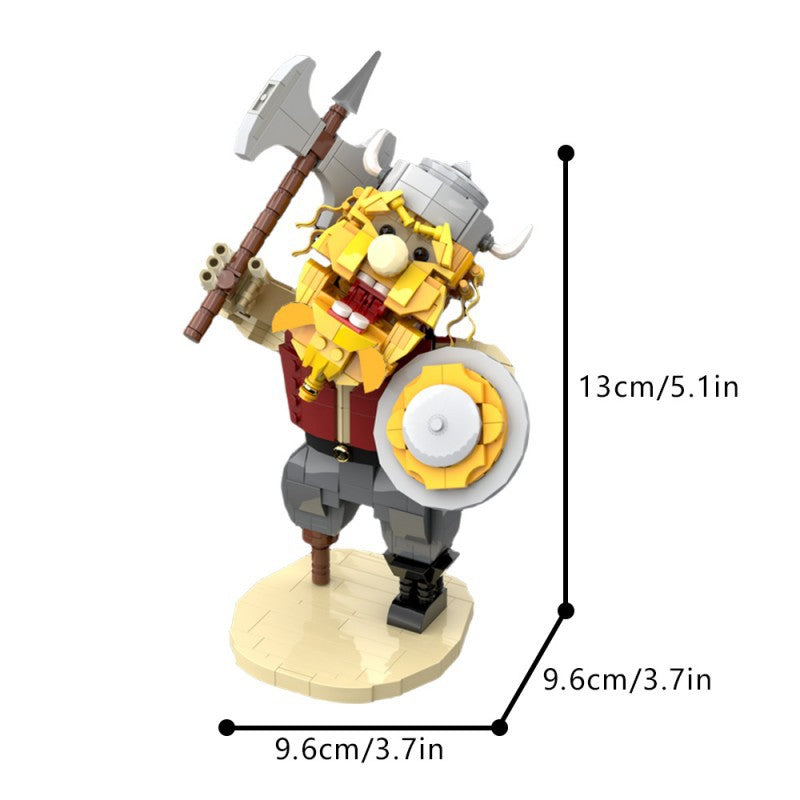 Viking Man Building Kit | LEGO-Compatible MOC - 4