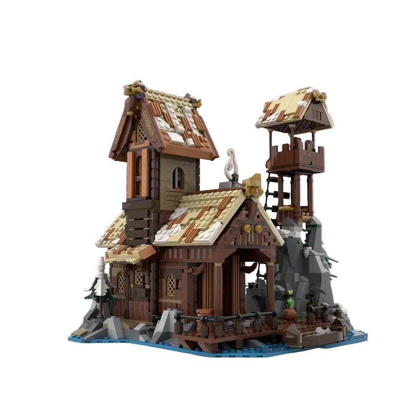 Viking Port House MOC Coastal Watchtower Building Kit - 1