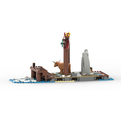 Viking Village Harbour Extension & Harbour Ship Building Kit | LEGO-Compatible MOC - 4