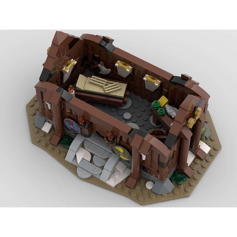 Viking Village House MOC Building Kit | Nordic Historic Architecture Model - 3