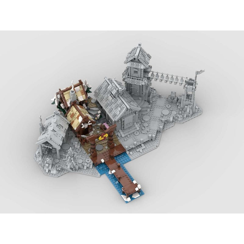 Viking Village Seaside Dock Expansion MOC Building Kit - 2