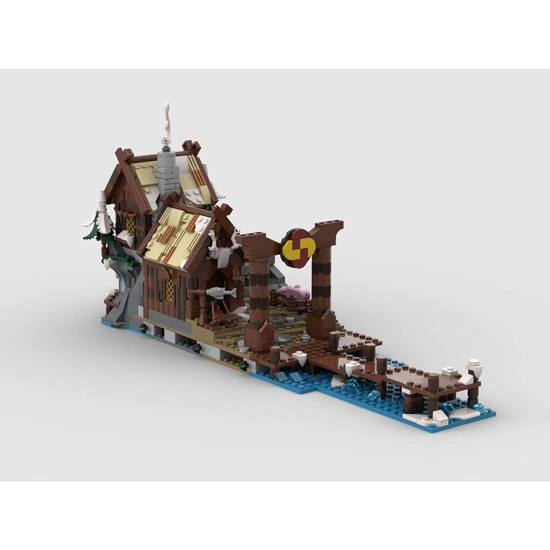 Viking Village Seaside Dock Expansion MOC Building Kit - 3