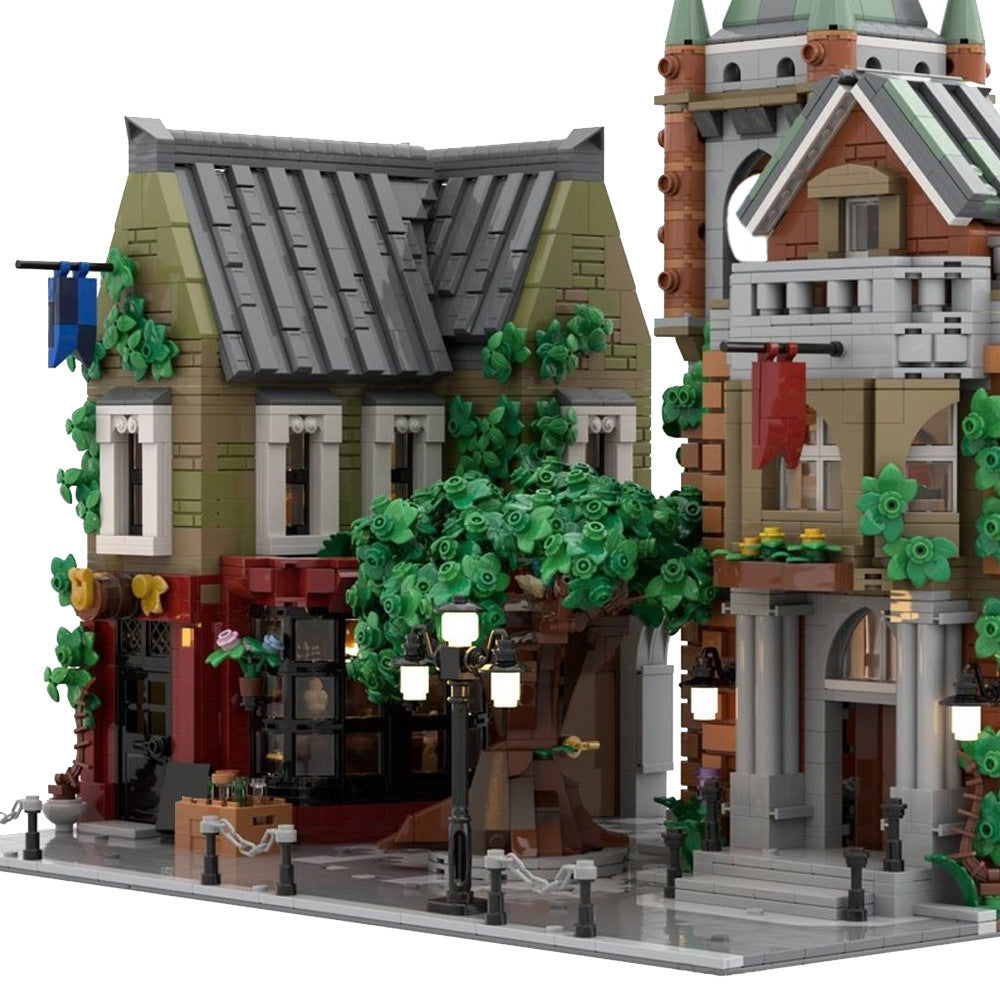 village square building set | moc-202302 - 2