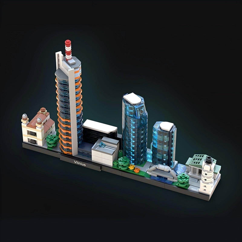 Vilnius Skyline Building Kit | LEGO-Compatible MOC - 2