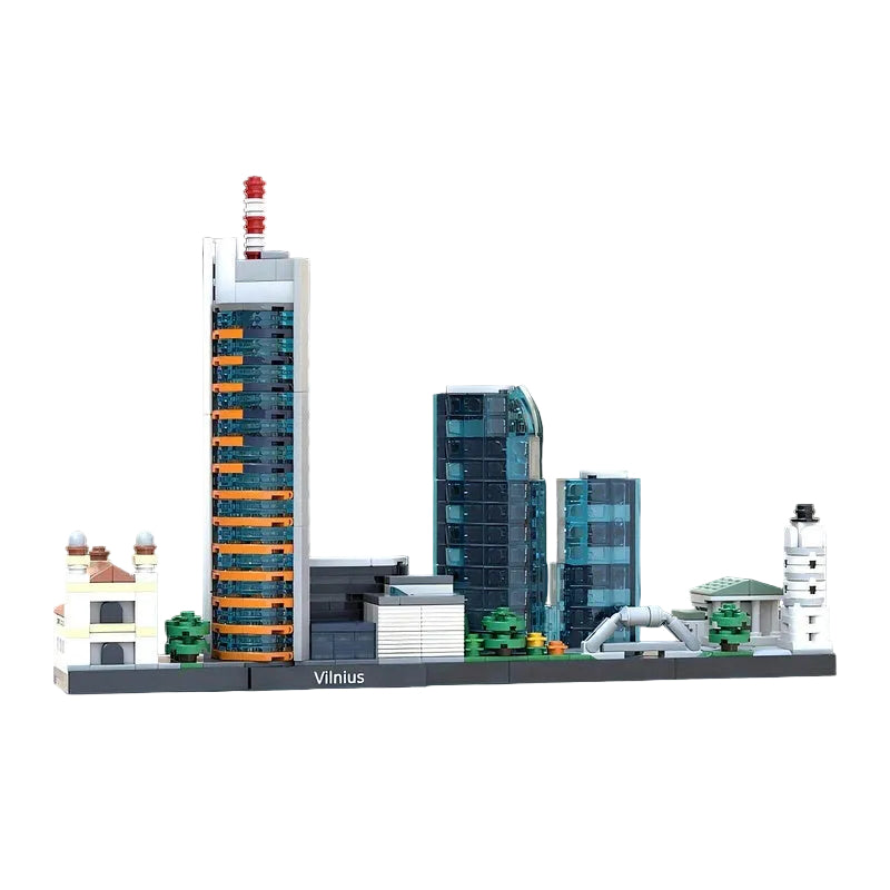 Vilnius Skyline Building Kit | LEGO-Compatible MOC - 3