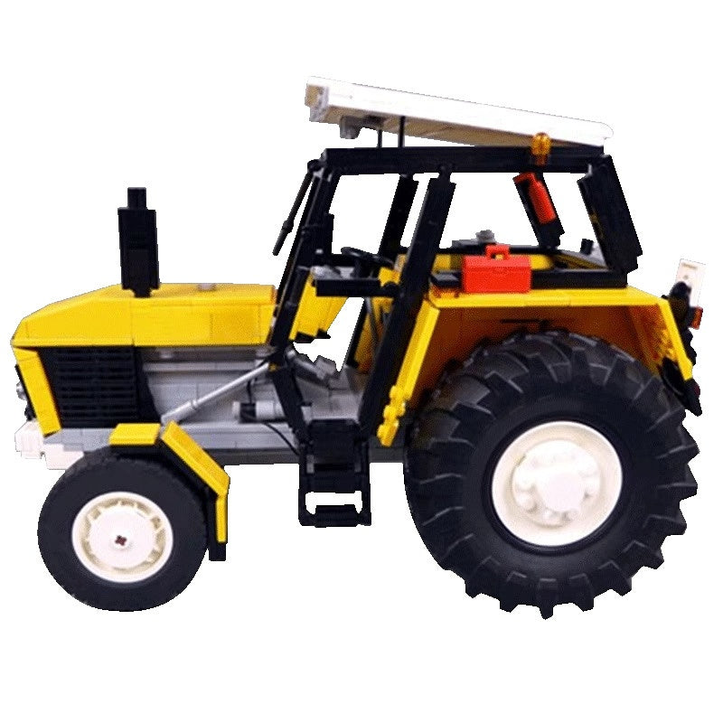 Vintage 1980s European Farm Tractor Building Kit | LEGO-Compatible MOC - 4