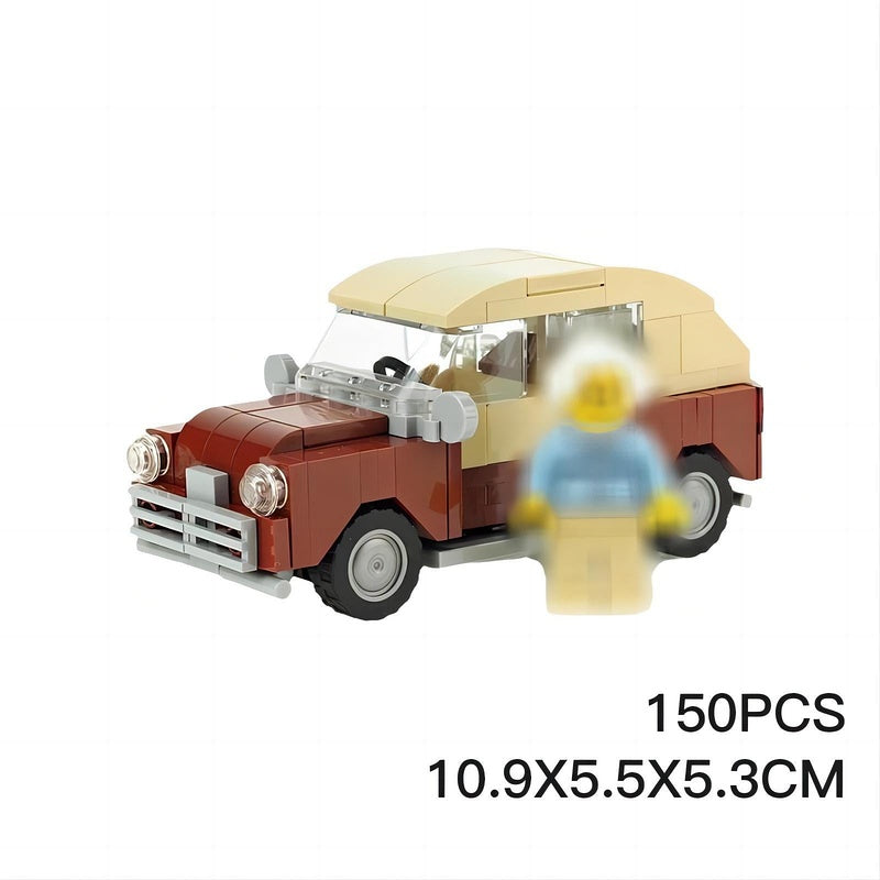 Vintage Classic Car MOC Building Kit | Retro Vehicle Model - 3