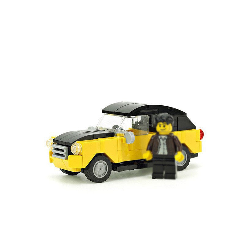 Vintage Classic Car MOC Building Kit | Retro Vehicle Model - 6
