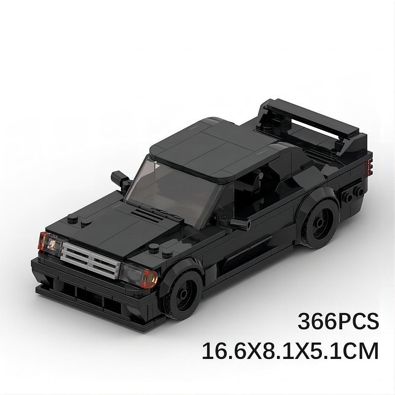 Vintage E-190 EVO Racing Sedan MOC Building Kit | 8-Wide Car Model - 5