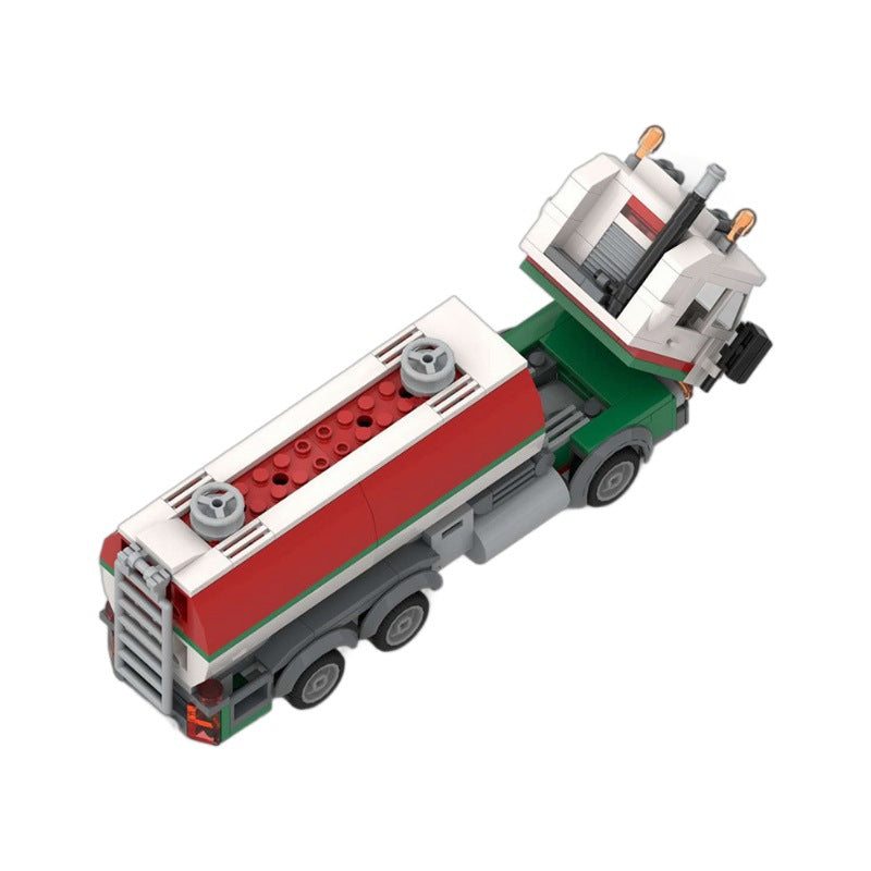 Vintage Energy Tanker Truck Building Kit | LEGO-Compatible MOC - 3