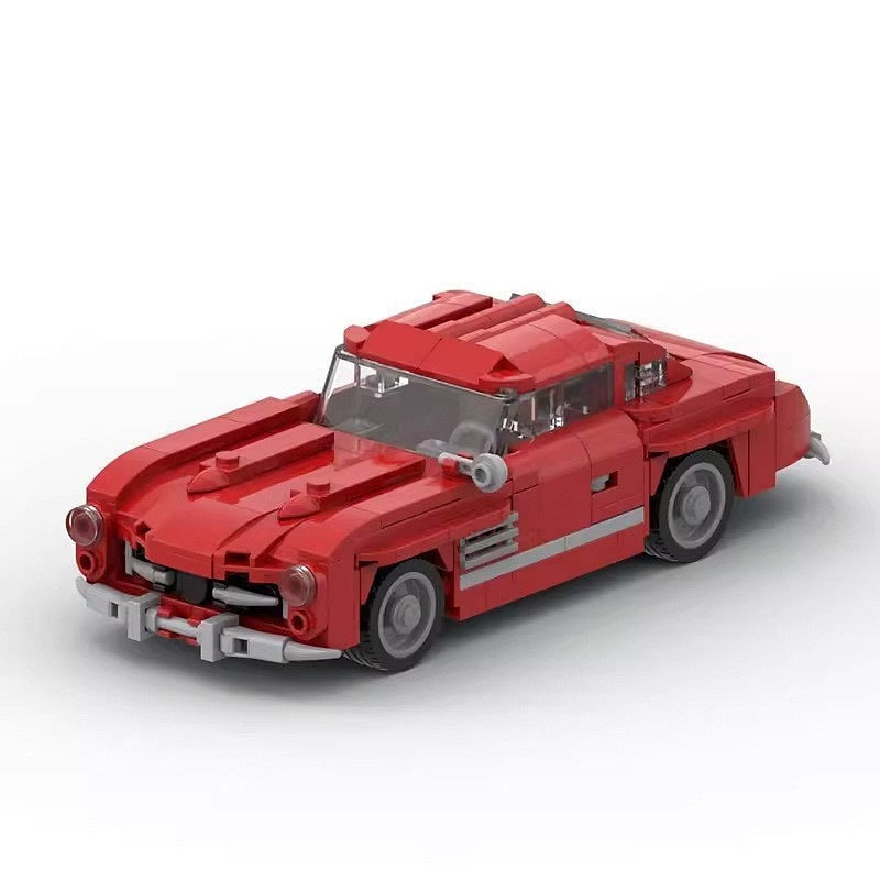 Vintage Gullwing Coupe MOC Building Kit | Classic Sports Car Model - 4