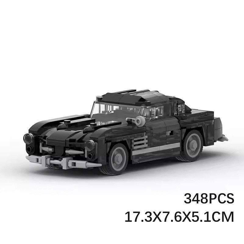 Vintage Gullwing Coupe MOC Building Kit | Classic Sports Car Model - 6