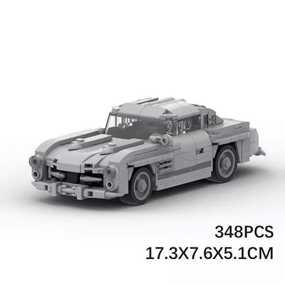 Vintage Gullwing Coupe MOC Building Kit | Classic Sports Car Model - 8