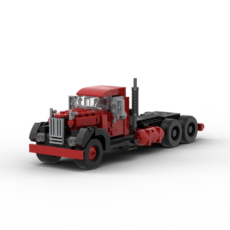Vintage Heavy-Duty Semi Truck Tractor MOC Building Kit - 1