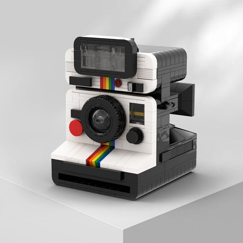 Vintage Instant Film Camera MOC Building Kit | Retro Photography Display - 4