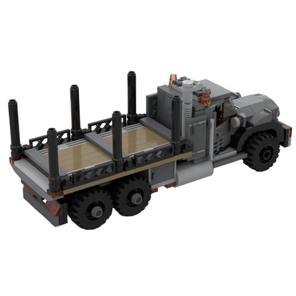 Vintage Logging Truck Building Kit | LEGO-Compatible MOC - 3