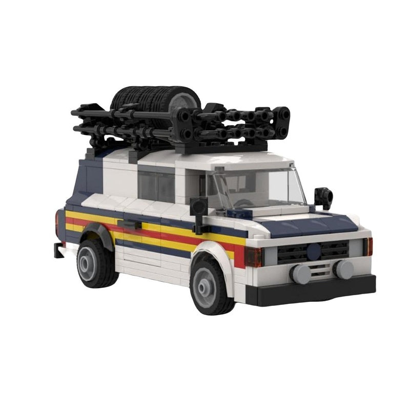 Vintage MKII Rally Support Van Building Kit | LEGO-Compatible MOC - 2