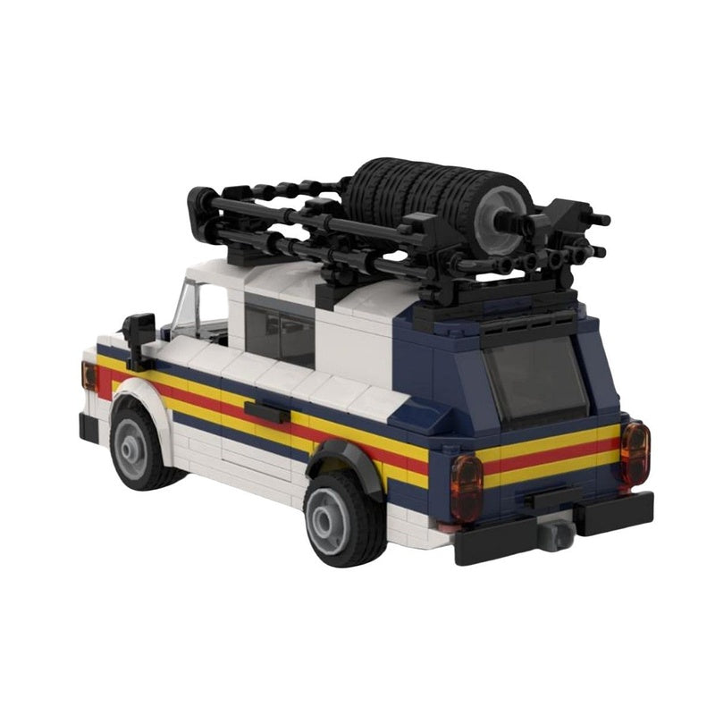 Vintage MKII Rally Support Van Building Kit | LEGO-Compatible MOC - 4