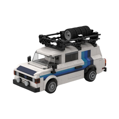 Vintage MKII Rally Support Van Building Kit | LEGO-Compatible MOC - 7