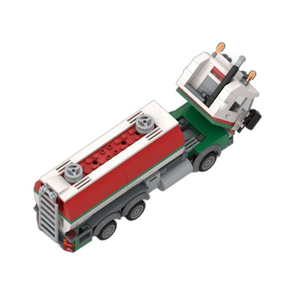 vintage octan tanker truck building set | moc-92111 - 4