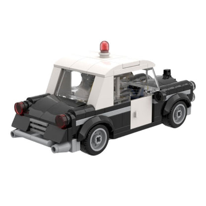 vintage police car building set | minifigure scale | moc-84833 - 3